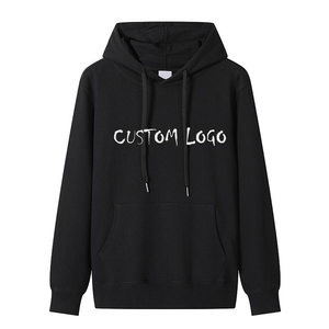 Vente en gros de sweats à capuche unis vierges personnalisés de haute qualité pull en coton pour hommes pull à capuche pour hommes sweats à capuche en coton polaire teinture noire - Product Image 5