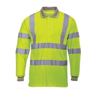 Algodón Poliéster Reflectante Seguridad Trabajo Camisas Logotipo personalizado Hi Vis Fluorescente Impermeable LED Flash Uniformes de trabajo de alta calidad - Product Image 3