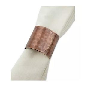 Dernier porte-serviettes en métal plaqué or en forme de feuille Élégant anneau de serviette de mariage Décoration Prix - Product Image 6