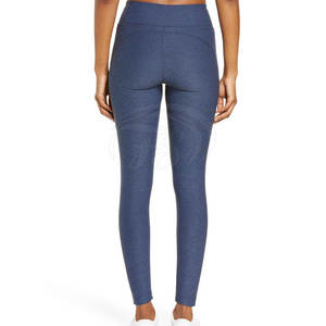 Leggings de yoga pour femmes, style tendance, motif uni, spandex/polyester, longueur intégrale, haute qualité, séchage rapide, respirant, taille élastique - Product Image 2