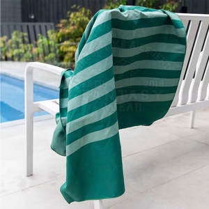 Toalla de playa gruesa, tela absorbente, cálida y cómoda para nadar y tomar el sol, toalla de playa compacta - Product Image 6