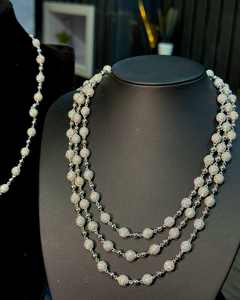 VVS Moissanite 925 Sterling Silver 20MM 22 Inches Pendant 14K White <b>Gold</b> Finished Diamond <b>Tester</b> Inherent Charm Type Jewelry - Product Image 2