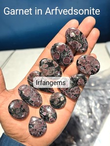 Grenat de haute qualité en mélange d'arfédonite et d'aventurine, formes et tailles variées, pierre pour la fabrication de bijoux, grenat, cristal, lot en gros - Product Image 5