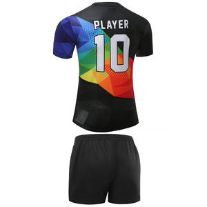 Fournisseurs ODM de maillots et shorts de rugby 100% polyester respirant et à séchage rapide, noms d'équipes personnalisés pour les ligues de football - Product Image 3