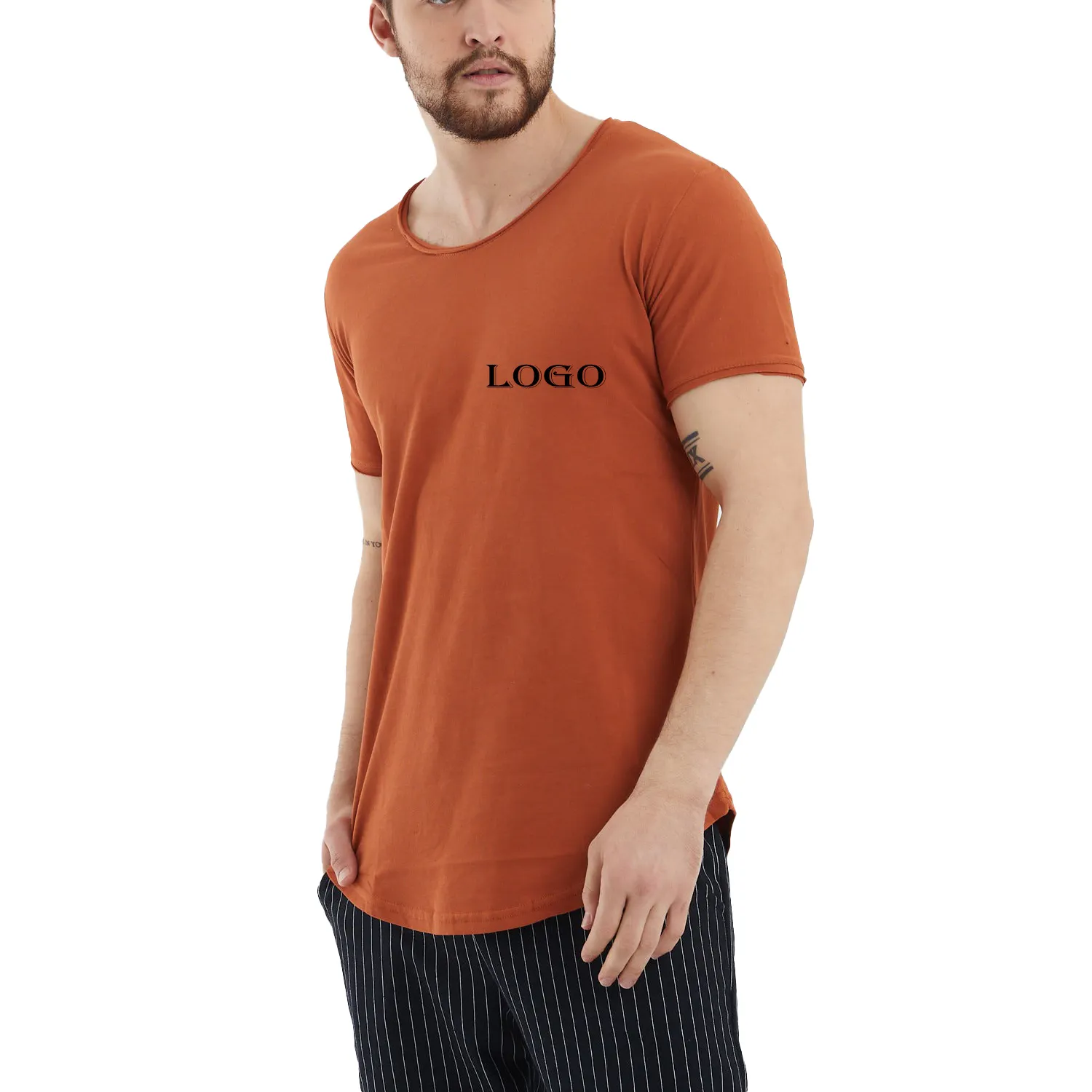 Özelleştirmek erkek giyim 100% pamuk markalı tişörtleri ucuz fiyat toplu sipariş örnekleri destek sıcak satış