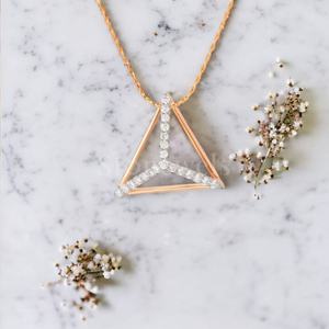 Colgantes y dijes de joyería fina con tachuelas de oro/plata con brillo simple, circón/moissanita/cultivado en laboratorio/diamante Natural - Product Image 3