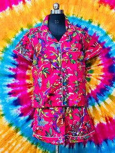 Cotton Women Pajamas Two Piece Ready Made Summer Print Women Pajamas <strong>Short</strong> Sleeve Pajamas Feminine Custom Half Sleeves for Women