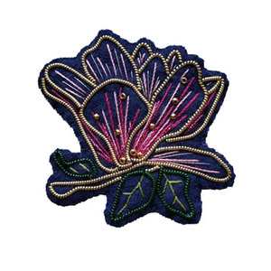 Parches bordados de tela con logotipo personalizado, broche de alambre de lingotes de helado para chaquetas, insignias de seguridad bordadas a mano - Product Image 3