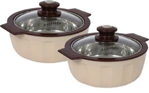 King หม้อปรุงอาหารสเตนเลสสตีล,หม้ออุ่นอาหารแบบสองชั้นดีไซน์สวย3ชิ้น - Product Image 6