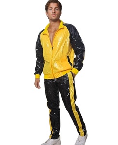 Ropa Deportiva Ligera Sintética para Hombre, Conjunto de Dos Piezas con Cierre, Pantalones Deportivos Brillantes e Impermeables - Product Image 1