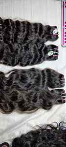 Haute Qualité Indien Naturel Ondulé 100g Bande-Dans Bundle Perruques Unique Donneur Brut Non Transformé Haute-Curl Style Extensions de Cheveux Humains - Product Image 6