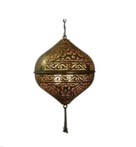 Lampe à suspension en métal massif pur de conception standard éclairage en métal de style marocain lampe suspendue décorative - Product Image 6
