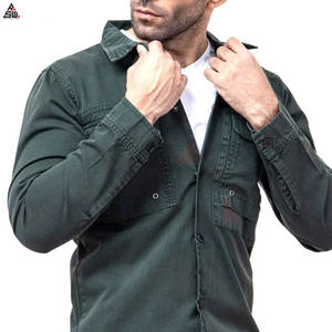 Veste en jean noire pour homme la plus confortable, toile de haute qualité, tissu fin, prix de gros - Product Image 3