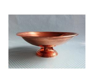 Tazón profundo de cobre de fruta antigua de estilo moderno para uso doméstico natural, tazón para servir ensalada de frutas o para mezclar - Product Image 1