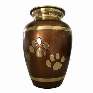 Sublimation Print Metal Pet <b>Urns</b> Manufacturer and Exporter Antique Paw Printed Aluminium Metal Pet <b>Urns</b> Supplier - Product Image 2