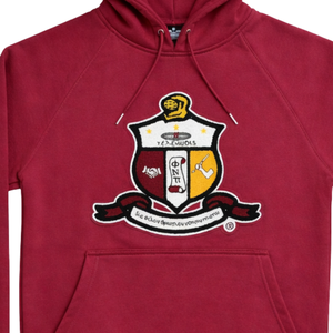 Sudadera con Capucha Premium con el Escudo de Chenilla Krimson de Kappa Alpha Psi, Sudadera Clásica de Fraternidad Griega - Product Image 5