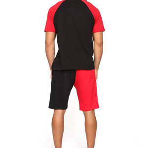 High Quality Summer Knitted Cotton/Polyester Eco-Friendly Quick Dry Breathable Short Sets for Men Custom Logo Streetwear Plus - Product Image 3