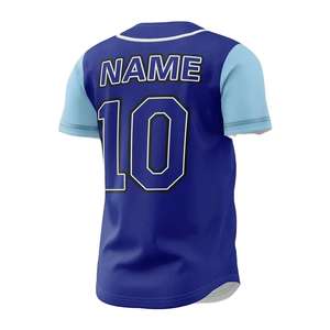 เสื้อเชิ้ตผู้ชายคุณภาพสูงแบบกระดุมหน้า ชุดกีฬา เสื้อเจอร์ซีย์ชายหญิง สกรีนโลโก้ได้ เสื้อเบสบอล - Product Image 4