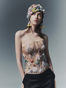 TREASURE <b>Top</b> _ couture luxury <b>top</b> from local brand Vietnam - Product Image 5