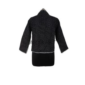 Chaqueta estampada con bloques florales acolchados de algodón puro para mujer india, chaqueta de invierno con decoración de botones para Otoño y ropa de fiesta - Product Image 6