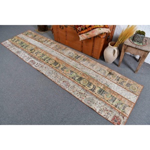 พรมวินเทจ ขนาด 2.3x8.4 ฟุต (70x255 ซม.) ลายสัตว์สีน้ำตาล พรมตุรกี - Product Image 3