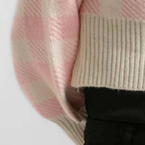 Pull à col en V pour femme de haute qualité, respirant, 100% coton, lourd, chaud, surdimensionné, court, anti-boulochage, séchage rapide - Product Image 4