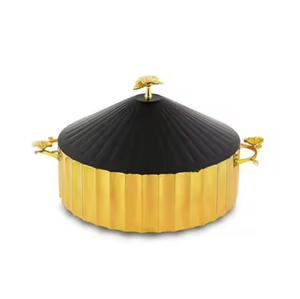 Pot Chauffant Alimentaire Pour Mariage Et Tous Les Événements Décor Pot De Serveur De Nourriture En Acier Inoxydable Casserole En Métal Réchauffeur De Buffet De Nourriture - Product Image 2