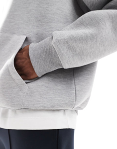 เสื้อฮู้ดผ้าฝ้าย100% 400 GSM รุ่นใหญ่พิเศษสำหรับผู้ชายพิมพ์โลโก้ได้ตามต้องการ - Product Image 2