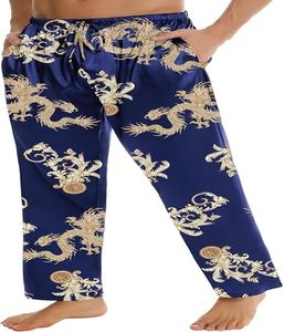 Pantalones de Hombre de Alta Calidad con Cintura Elástica y Cordón Ajustable, Estilo Casual Clásico, Ligeros, Rectos y Estampados - Product Image 6