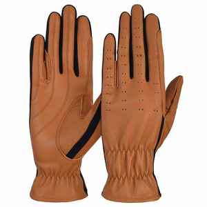 Gants de moto et de vélo unisexes en cuir à coque fine en maille respirante, demi-doigts, écran tactile, sangle de poignet réglable - Product Image 5