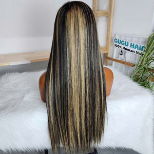 Perruque 100% cheveux humains en gros, 20 pouces, lisse et soyeux, couleur personnalisée, design de luxe, séparation n'importe où, fabriquée à Qingdao - Product Image 4