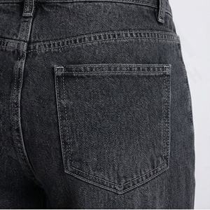 High Quality Custom Style <b>Women</b> Skinny Stretch Denim Pants Breathable Distressed Casual <b>Jeans</b> Flat Front OEM Serviced Trousers - Product Image 5