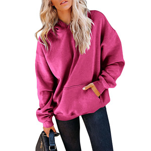 Sudadera transpirable de moda personalizada para otoño e invierno, ropa informal holgada con estampado de manga larga, sudaderas con capucha de moda informales para mujer de punto - Product Image 1