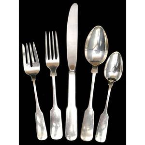 Juego de cubiertos plateados de acero inoxidable con mango de nuevo diseño de plata mate de acero inoxidable de lujo del fabricante - Product Image 2