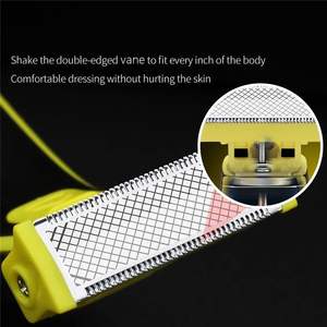 Afeitadora Eléctrica Ergonómica de Doble Cara para Hombre, Afeitadora Rotativa Impermeable con Diseño Impermeable IPX7, Recortadora de Barba - Product Image 4