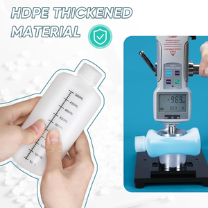 16oz/500ml HDPE phòng thí nghiệm lớp hẹp miệng chai nhựa mũ tốt nghiệp chất lỏng <span class=keywords><strong>container</strong></span> cho thuốc thử mẫu nước lưu trữ - Product Image 4