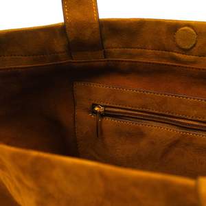 Sac fourre-tout en cuir véritable artisanal de grande taille, fermeture éclair de haute qualité, durable, polyvalent, style professionnel, personnalisable en toile - Product Image 4