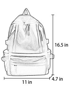 PU Leather <b>Shoulder</b> <b>Bag</b> Casual Fashion College Wind Travel Student Backpack for <b>Men</b> - Product Image 6