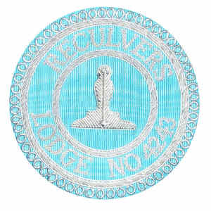 Badges de tablier maçonnique de meilleure qualité Conception personnalisée Badges de tablier de décoration maçonnique de broderie à la main - Product Image 5