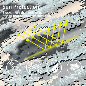 Sudadera con capucha de pesca de manga larga con logotipo personalizado Sublimación Impermeable UPF50 + Sudadera con capucha de protección solar para pesca - Product Image 4