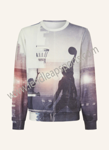 เสื้อสเวตเตอร์คอกลมมัดย้อมเสื้อสเวตเตอร์สวมหัวโอเวอร์ไซส์พิมพ์ลายกำหนดเองได้เสื้อกันหนาวแฟชั่นสตรีท - Product Image 2