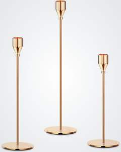 Bougeoir moderne en métal de haute qualité, fait à la main, écologique, design admirable, pour la maison, anniversaire, Pâques - Product Image 1