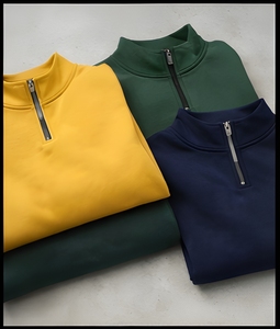 Sudadera con capucha y media cremallera de algodón polar profesional de 420 GSM, fabricante de ropa de marca privada - Product Image 5