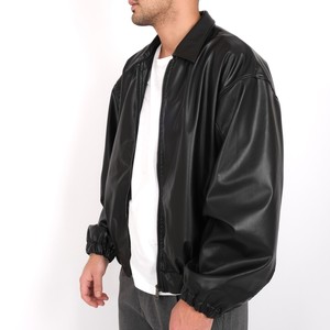 Veste en peau de mouton unisexe au design élégant, fermeture à glissière, apparence professionnelle personnalisée, coton réversible imperméable respirant - Product Image 5
