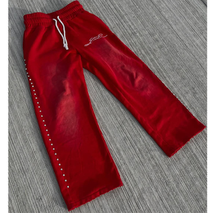 Sudadera con capucha corta acampanada, ecológica, transpirable, ligera, estampada, informal, de invierno, con efecto desgastado por el sol, lavado ácido y pedrería - Product Image 5