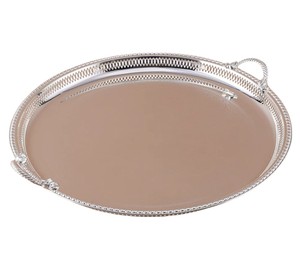 Latest Round Shape Modern Classic Silver Plated Serving Tray Coffee Serveware Home Decorative Hotel and Restaurant Usage - Product Image 3