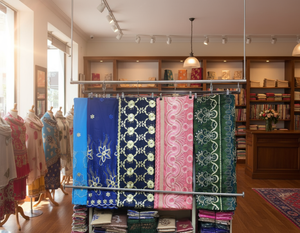 Écharpe longue en voile de coton brodée de fleurs et de strass pour femme, style africain, idéale pour l'été et le quotidien, vente en gros - Product Image 3