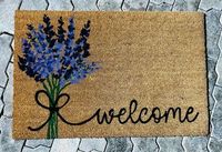 Paillasson en fibre de coco de qualité supérieure Tapis d'entrée en fibre naturelle avec design imprimé personnalisé Support en caoutchouc PVC lavable pour hôtel à la maison