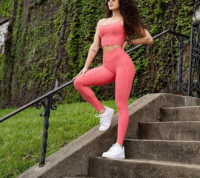 Conjunto de Yoga de 2 Piezas para Mujer, 100% Algodón, Top Largo y Pantalones Cortos, Secado Rápido, Transpirable, Sujetador Deportivo de Espalda Alta