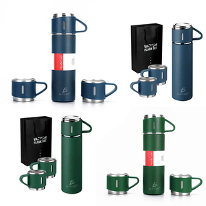 Thermos da Viaggio in Acciaio Inox da 500 ml per Tè e Caffè con Tazze Incluse, Bottiglia Termica di Alta Qualità - Product Image 2